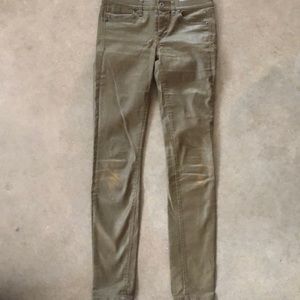 Madewell Skinny Skinny Olive Jeans